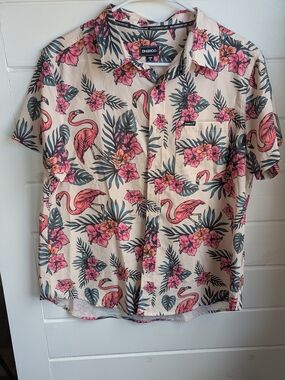 Dharco Women's Short Sleeve Flamingo Party Shirt